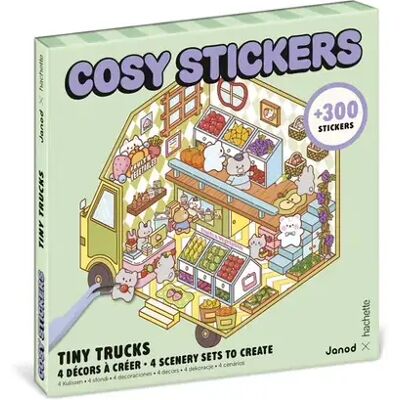 Cosy Stickers : Tiny Trucks - Janod - Publicité Cosy Stickers : Tiny Trucks - Janod - Publicité