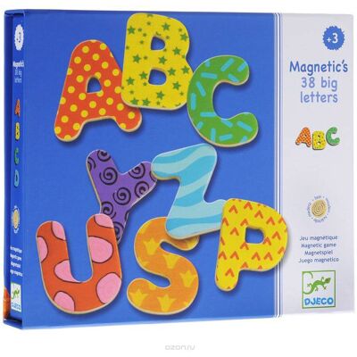 Magnetic's 38 Grandes Lettres - Djeco - Publicité Magnetic's 38 Grandes Lettres - Djeco - Publicité