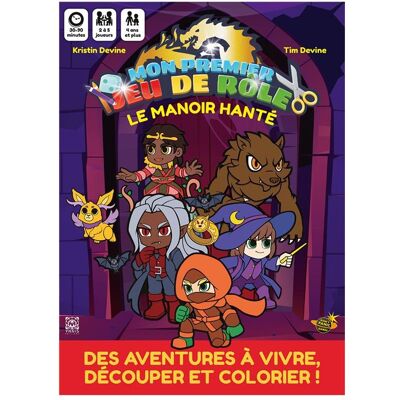 Ynnis éditions Mon Premier Jeu de Role Une Aventure à Colorier - Le Manoir Hanté - Publicité Ynnis éditions Mon Premier Jeu de Role Une Aventure à Colorier - Le Manoir Hanté - Publicité
