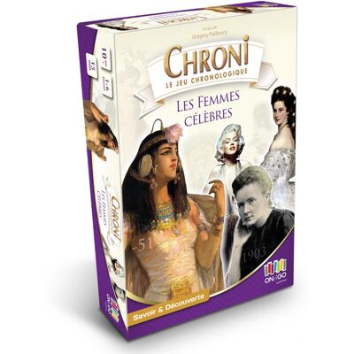 On the Go Editions Chroni - Femmes Célèbres - Publicité On the Go Editions Chroni - Femmes Célèbres - Publicité