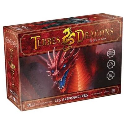 JDR Editions Coffret Terres-Dragons JDR - Publicité JDR Editions Coffret Terres-Dragons JDR - Publicité