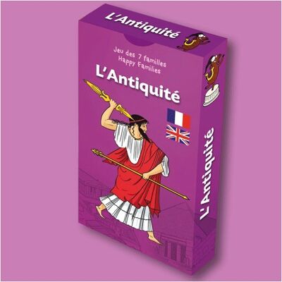 La Petite Boite Edition Jeu des 7 familles L'Antiquité - Publicité La Petite Boite Edition Jeu des 7 familles L'Antiquité - Publicité