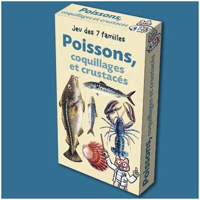 La Petite Boite Edition Jeu des 7 familles Les Poissons, coquillages et crustacés - Publicité La Petite Boite Edition Jeu des 7 familles Les Poissons, coquillages et crustacés - Publicité