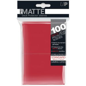 Ultra.PRO 100 protèges-cartes ProMat Standard Rouge - 66 x 91 mm - Publicité Ultra.PRO 100 protèges-cartes ProMat Standard Rouge - 66 x 91 mm - Publicité