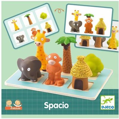 Djeco Jeu Éducatif Animaux - Spacio pour 4-6 Ans - Publicité Djeco Jeu Éducatif Animaux - Spacio pour 4-6 Ans - Publicité
