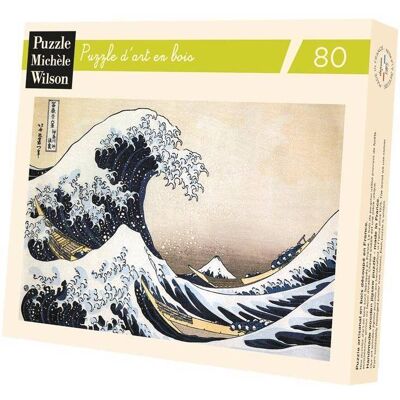 Michele Wilson Hokusai - Beige - Puzzle 80 pièces - Puzzle - Publicité Michele Wilson Hokusai - Beige - Puzzle 80 pièces - Puzzle - Publicité