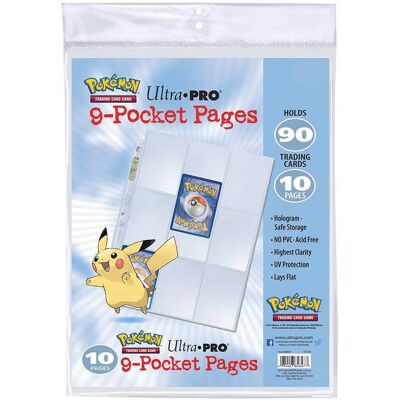 Ultra.PRO Pokémon : Paquet de 10 feuilles de classeur - Publicité Ultra.PRO Pokémon : Paquet de 10 feuilles de classeur - Publicité