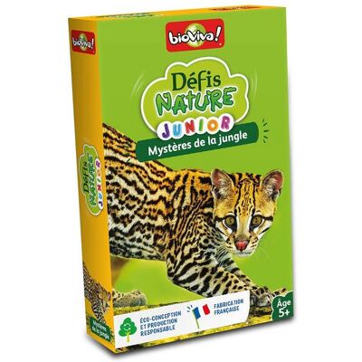 Bioviva Editions Défis Nature Junior - Mystère de la Jungle - Publicité Bioviva Editions Défis Nature Junior - Mystère de la Jungle - Publicité