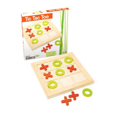 Jeujura TIC TAC TOE - Coffret en bambou - Publicité Jeujura TIC TAC TOE - Coffret en bambou - Publicité