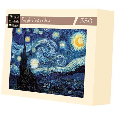 Puzzle en bois 350 pièces Van Gogh Nuit étoilée - Michele Wilson - Publicité Puzzle en bois 350 pièces Van Gogh Nuit étoilée - Michele Wilson - Publicité