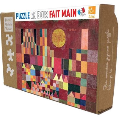 Puzzle Michèle Wilson Puzzle en bois - Château et Soleil - 24 pcs - Publicité Puzzle Michèle Wilson Puzzle en bois - Château et Soleil - 24 pcs - Publicité