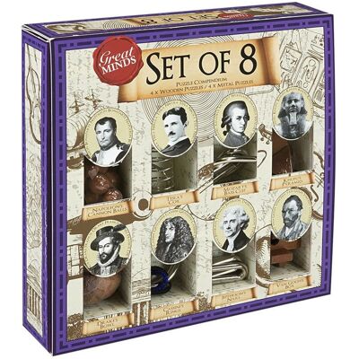 Great Minds - Set de 8 Grands Esprits - Professor Puzzle - Publicité Great Minds - Set de 8 Grands Esprits - Professor Puzzle - Publicité