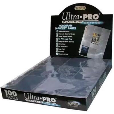 Ultra.PRO Ultra-pro : 100 feuilles de classeur platinum (11 trous) - Publicité Ultra.PRO Ultra-pro : 100 feuilles de classeur platinum (11 trous) - Publicité