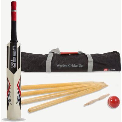 Uber Games Jeu de cricket en bois - Taille SH - Adulte - Publicité Uber Games Jeu de cricket en bois - Taille SH - Adulte - Publicité