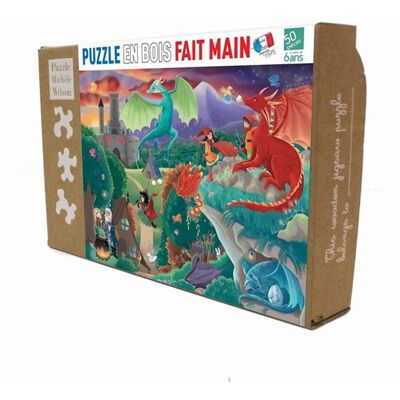 Puzzle Dragons Michele Wilson - Puzzle en bois de 50 pièces pour enfants - Publicité Puzzle Dragons Michele Wilson - Puzzle en bois de 50 pièces pour enfants - Publicité