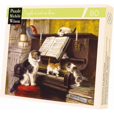 Puzzle Michèle Wilson Puzzle bois Michèle Wilson - La Leçon de Piano - 80 pcs - Publicité Puzzle Michèle Wilson Puzzle bois Michèle Wilson - La Leçon de Piano - 80 pcs - Publicité