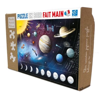 Puzzle en bois Michele Wilson 100 pièces - Les Planètes de Kabuki - Puzzle pour enfants - Publicité Puzzle en bois Michele Wilson 100 pièces - Les Planètes de Kabuki - Puzzle pour enfants - Publicité