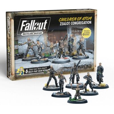 Modiphius Fallout: Wasteland Warfare - Congrégation de Zélotes des Enfants de l'Atome - Publicité Modiphius Fallout: Wasteland Warfare - Congrégation de Zélotes des Enfants de l'Atome - Publicité