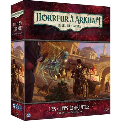 Fantasy Flight Games Extension Les Clefs Ecarlates (Campagne) - Horreur à Arkham JCE - Publicité Fantasy Flight Games Extension Les Clefs Ecarlates (Campagne) - Horreur à Arkham JCE - Publicité