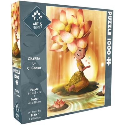 Puzzle 1000 pcs Chakra - ART&MEEPLE - Publicité Puzzle 1000 pcs Chakra - ART&MEEPLE - Publicité