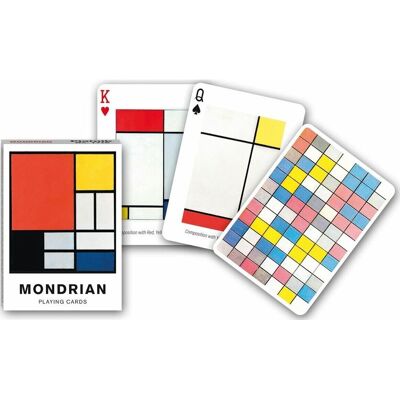 Jeu de 55 cartes thème Mondrian - Piatnik - Publicité Jeu de 55 cartes thème Mondrian - Piatnik - Publicité