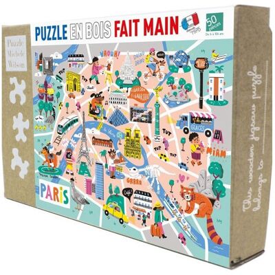 Puzzle 50 pcs Ballade à Paris - Puzzle Michèle Wilson - Publicité Puzzle 50 pcs Ballade à Paris - Puzzle Michèle Wilson - Publicité