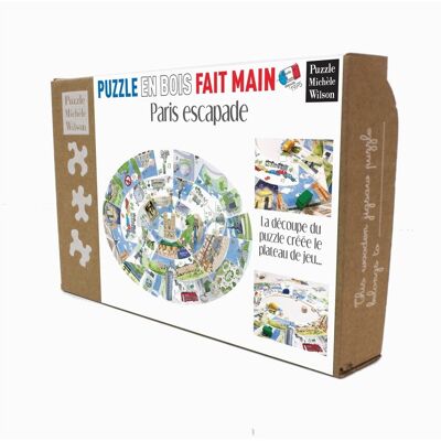 Wilson - Paris Escapade - Puzzle-jeu de l'oie - Paris Escapade - jeu de société - Publicité Wilson - Paris Escapade - Puzzle-jeu de l'oie - Paris Escapade - jeu de société - Publicité