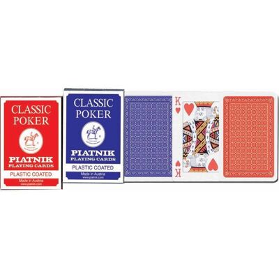 Piatnik Jeu de 55 cartes Classic Poker - Publicité Piatnik Jeu de 55 cartes Classic Poker - Publicité
