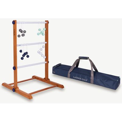 Uber Games Tac Tac Golf (Bleu, Blanc, Vert et Gris) - Ladder Golf - Publicité Uber Games Tac Tac Golf (Bleu, Blanc, Vert et Gris) - Ladder Golf - Publicité