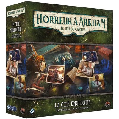 Fantasy Flight Games Arkham JCE : La Cité Engloutie (Investigateurs) - Publicité Fantasy Flight Games Arkham JCE : La Cité Engloutie (Investigateurs) - Publicité