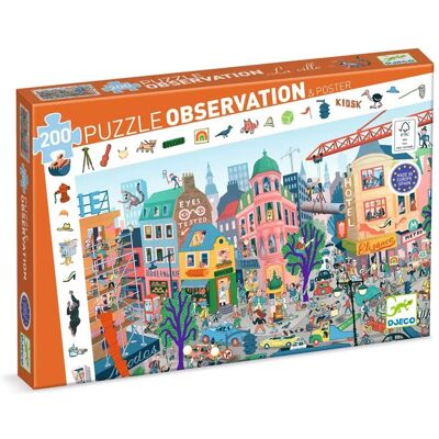 Puzzle de la Ville de 200 Pièces - Jeu d'Observation pour Enfants - Publicité Puzzle de la Ville de 200 Pièces - Jeu d'Observation pour Enfants - Publicité