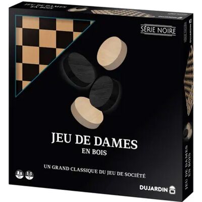 Ensemble Échecs/Dames Série Noire 55330 - Jeu de Société - Publicité Ensemble Échecs/Dames Série Noire 55330 - Jeu de Société - Publicité