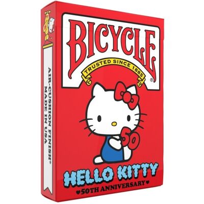 Jeu de 54 cartes Hello Kitty - Bicycle - Publicité Jeu de 54 cartes Hello Kitty - Bicycle - Publicité