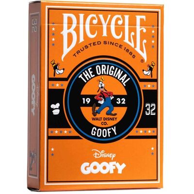 Jeu de 54 cartes Disney Goofy, Dingo - Bicycle - Publicité Jeu de 54 cartes Disney Goofy, Dingo - Bicycle - Publicité