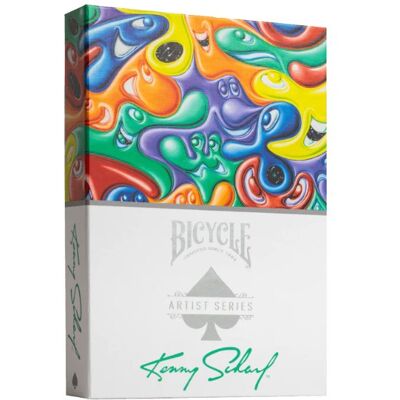 Jeu de 54 cartes Artist Series : Kenny Scharf - Bicycle - Publicité Jeu de 54 cartes Artist Series : Kenny Scharf - Bicycle - Publicité