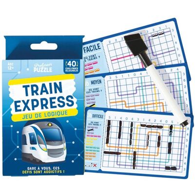 Train Express : Jeu de logique - Professor Puzzle - Publicité Train Express : Jeu de logique - Professor Puzzle - Publicité