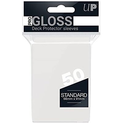 Ultra.PRO Ultra PRO : 50 sleeves Standard Blanc - Publicité Ultra.PRO Ultra PRO : 50 sleeves Standard Blanc - Publicité