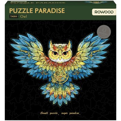 Puzzle Paradise Owl en bois 200 pcs - ROWOOD - Publicité Puzzle Paradise Owl en bois 200 pcs - ROWOOD - Publicité