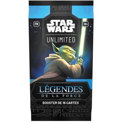 Fantasy Flight Games Star Wars Unlimited Légendes de la Force - Booster à l'unité - Publicité Fantasy Flight Games Star Wars Unlimited Légendes de la Force - Booster à l'unité - Publicité
