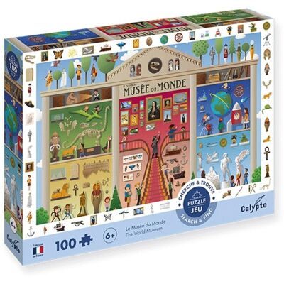 Puzzle 100 pcs Cherche et trouve : Le Musée du Monde - Calypto - Publicité Puzzle 100 pcs Cherche et trouve : Le Musée du Monde - Calypto - Publicité