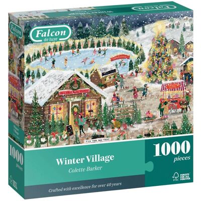 Jumbo Games Puzzle 1000 pcs Falcon : Winter Village - Jumbo - Publicité Jumbo Games Puzzle 1000 pcs Falcon : Winter Village - Jumbo - Publicité