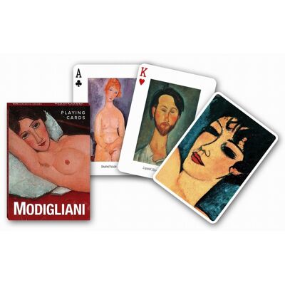 Jeu de 55 cartes Modigliani - Piatnik - Publicité Jeu de 55 cartes Modigliani - Piatnik - Publicité