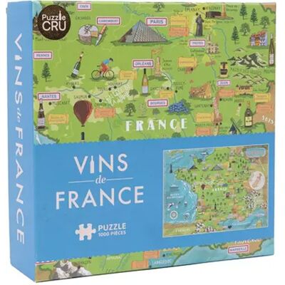 Puzzle 1000 pcs Vins de France - Professor Puzzle - Publicité Puzzle 1000 pcs Vins de France - Professor Puzzle - Publicité
