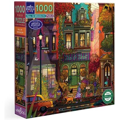 Puzzle 1000 pcs Fall in Brooklyn - Eeboo - Publicité Puzzle 1000 pcs Fall in Brooklyn - Eeboo - Publicité