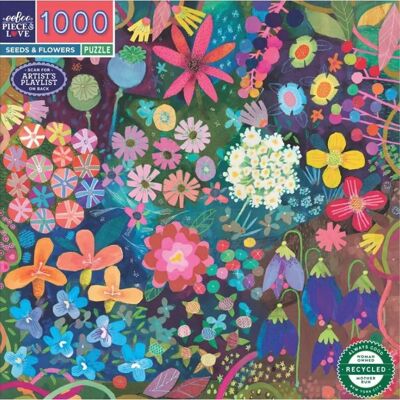Puzzle 1000 pcs Seeds & Flowers - Eeboo - Publicité Puzzle 1000 pcs Seeds & Flowers - Eeboo - Publicité