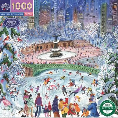 Puzzle 1000 pcs New York City Skaters - Eeboo - Publicité Puzzle 1000 pcs New York City Skaters - Eeboo - Publicité