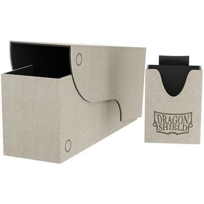 Dragon Shield - Nest+ 300 - Gris clair/Noir - Deck Box - Publicité Dragon Shield - Nest+ 300 - Gris clair/Noir - Deck Box - Publicité