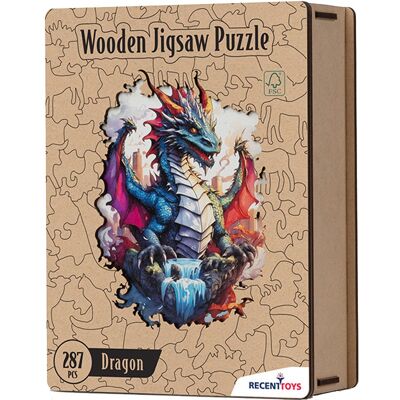 Puzzle en bois Dragon 287 pcs - Recent Toys - Publicité Puzzle en bois Dragon 287 pcs - Recent Toys - Publicité