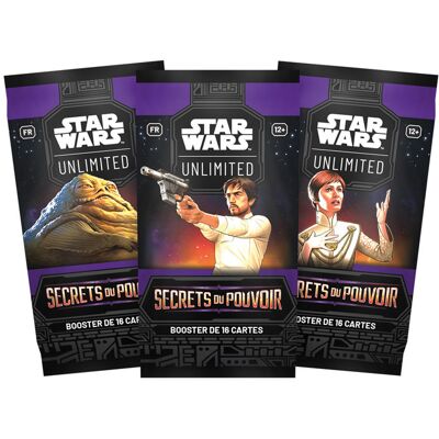 Fantasy Flight Games Star Wars Unlimited : booster à l'unité Secrets du Pouvoir (FR) - Publicité Fantasy Flight Games Star Wars Unlimited : booster à l'unité Secrets du Pouvoir (FR) - Publicité