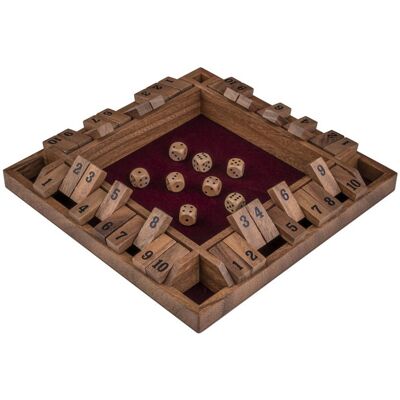 Shut the Box noyer 4 joueurs - Engelhart - Publicité Shut the Box noyer 4 joueurs - Engelhart - Publicité
